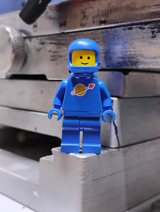 Blue Lego Spaceman